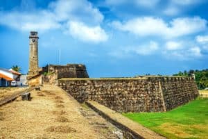 Old Clock Tower At Galle Fort, 17th Century Dutch Castle. A tourist attraction & a UNESCO World Heritage Site in your vacation deals